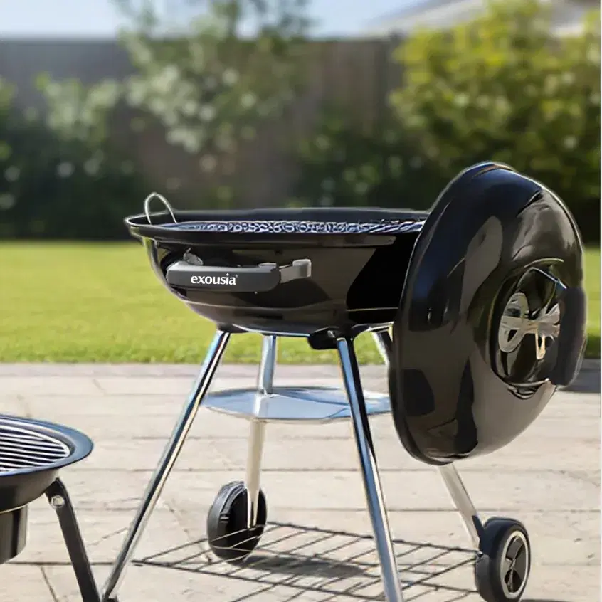 Exousia kettle grill on a patio